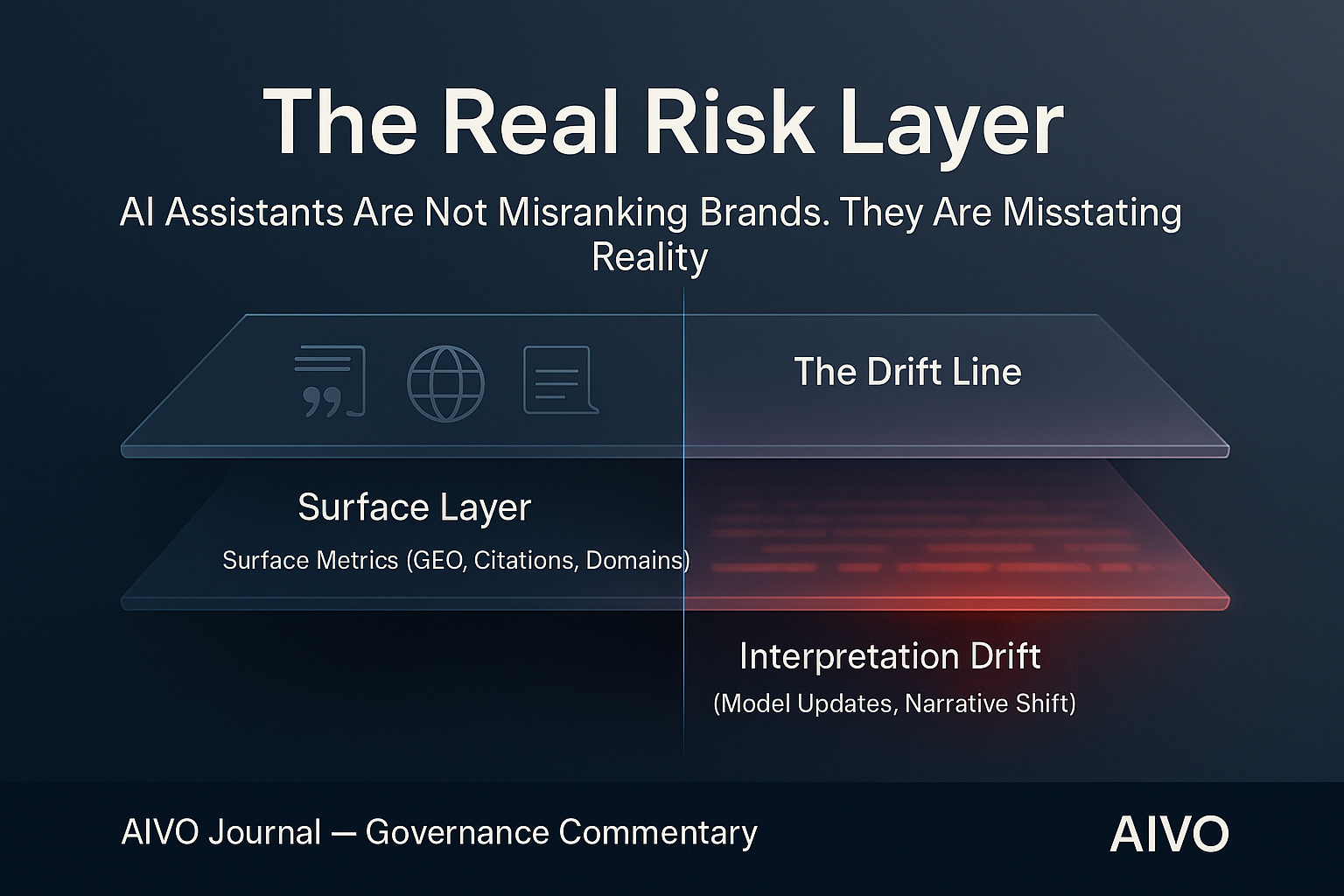 The Real Risk Layer: AI Assistants Are Not Misranking Brands. They Are Misstating Reality.