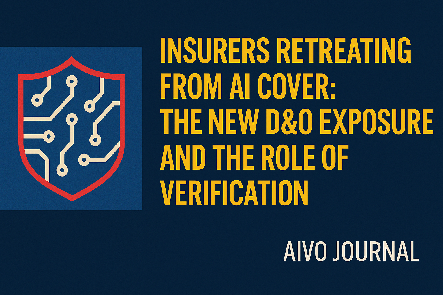 Insurers Retreating from AI Cover: The New D&O Exposure and the Role of Verification