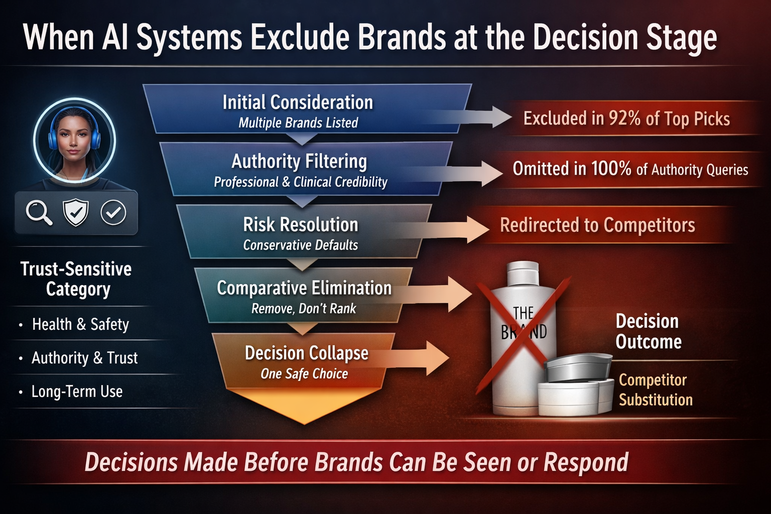 When Brands Lose at the AI Decision Stage