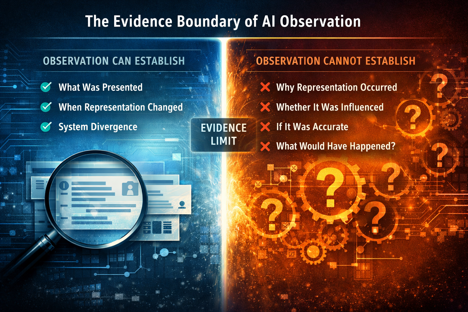 What Uncontaminated Observation Can and Cannot Prove