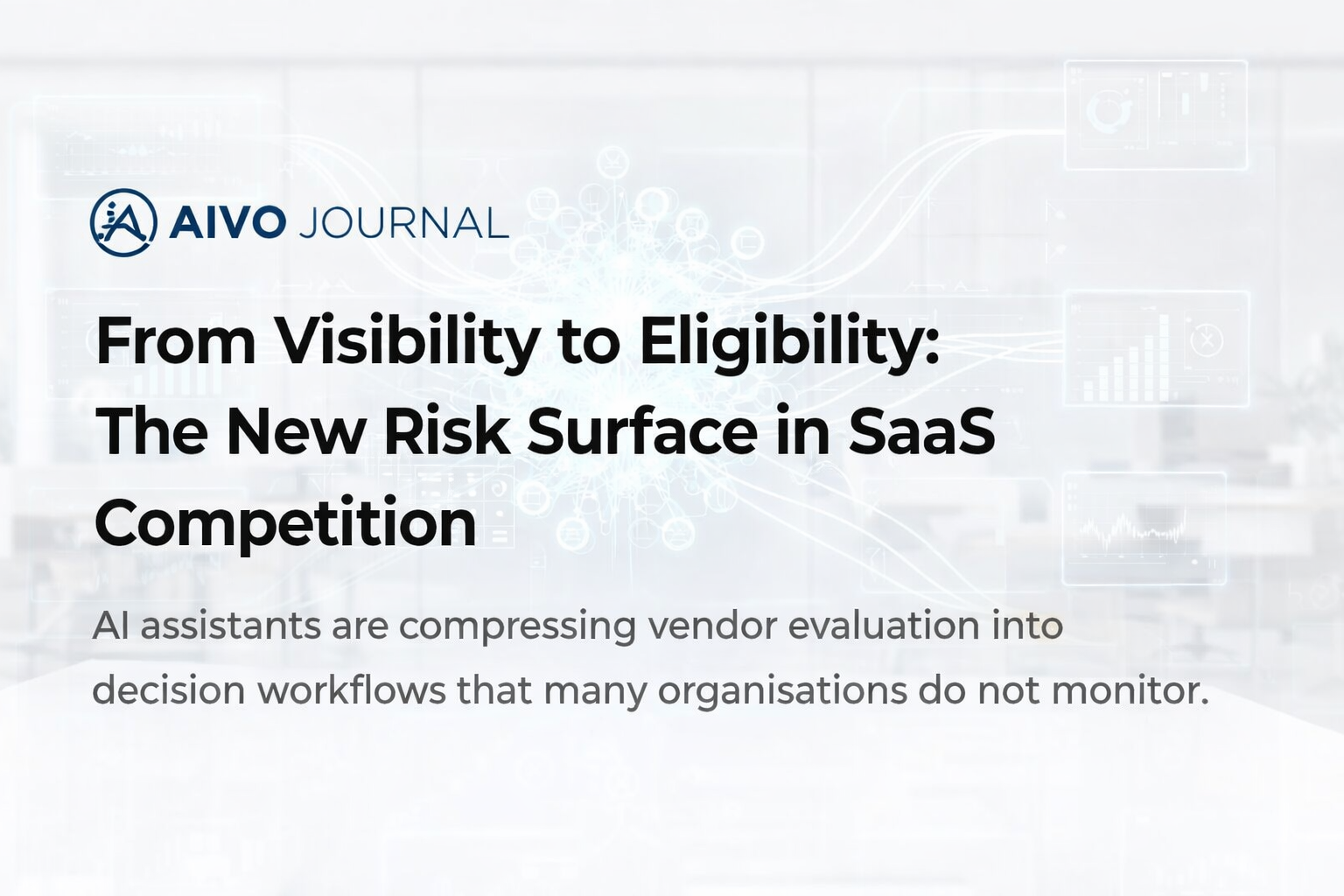 From Visibility to Eligibility: The New Risk Surface in SaaS Competition