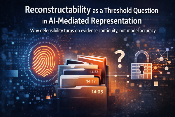 Reconstructability as a Threshold Question in AI-Mediated Representation