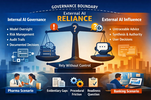 External AI Reliance and the Governance Boundary Institutions Need to Redraw