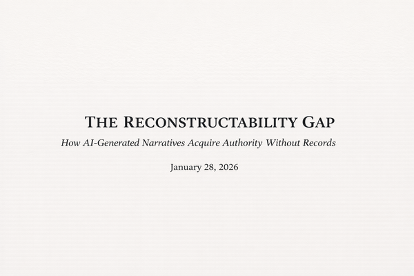 The Reconstructability Gap