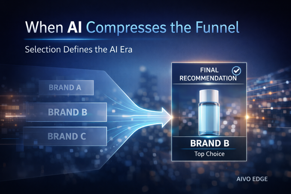 When AI Compresses the Funnel: Introducing AIVO Edge